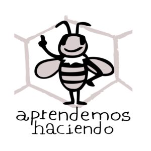 Abejita en blanco y negro