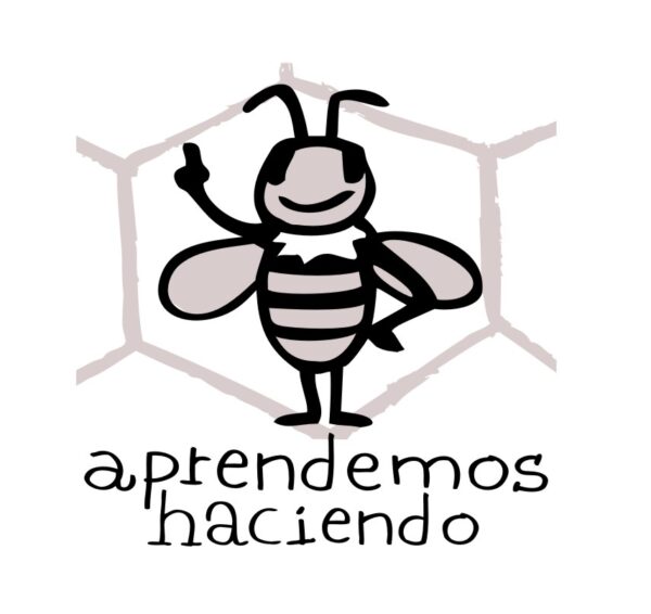 Abejita en blanco y negro