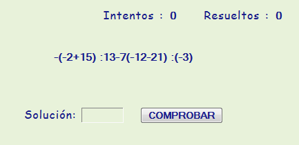 ejercicios numeros enteros 2