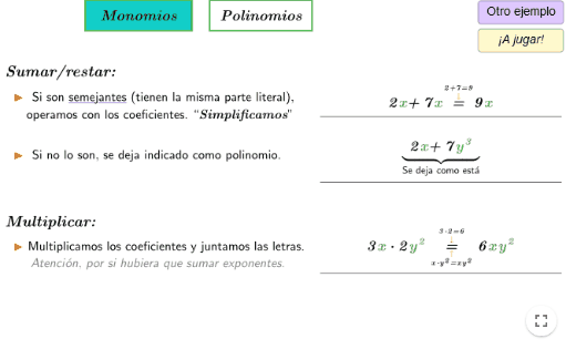 Actividad GeoGebra de operaciones con polinomios
