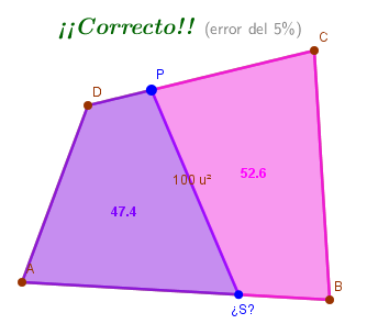 Ejemplo de solución con error relativo