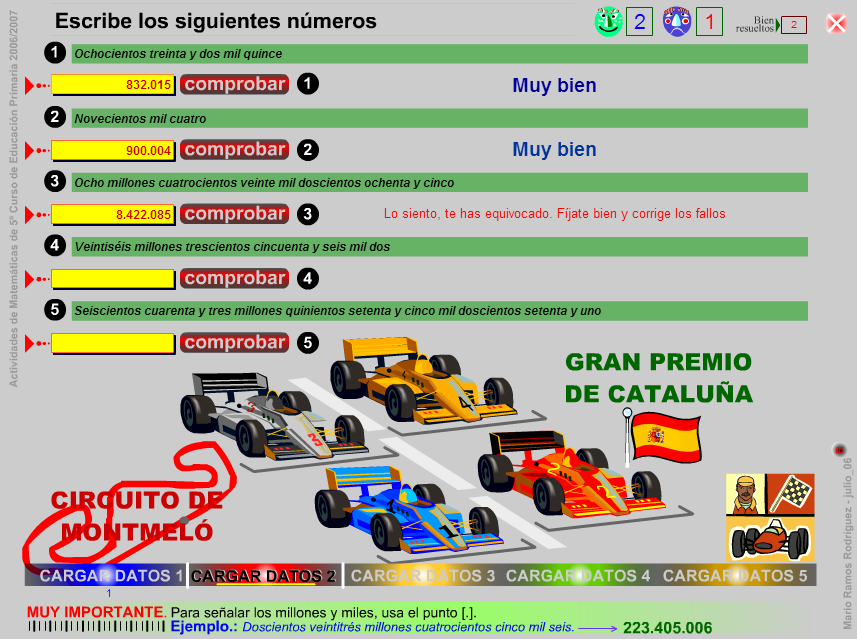 escribir numeros naturales
