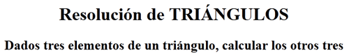 resolucion triangulos