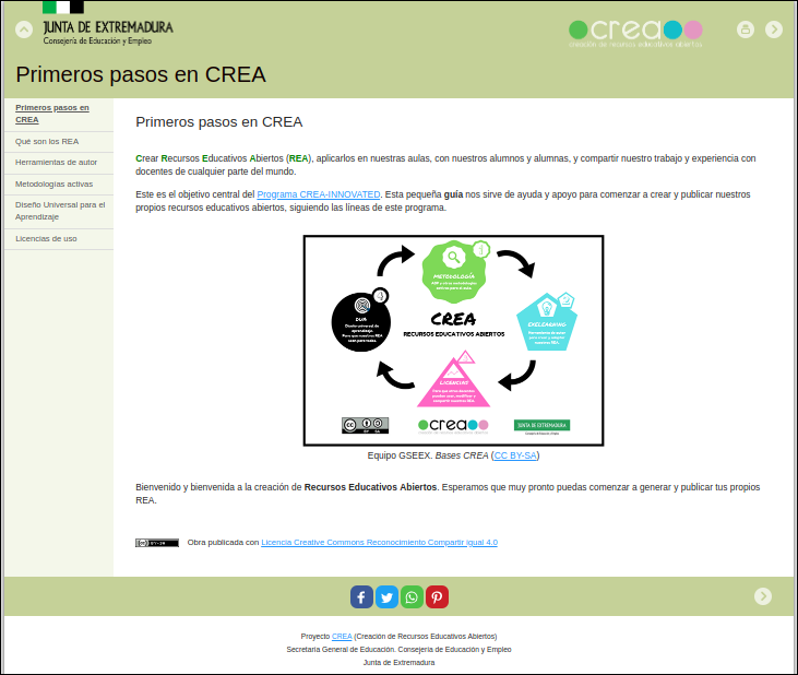 Primeros pasos en CREA