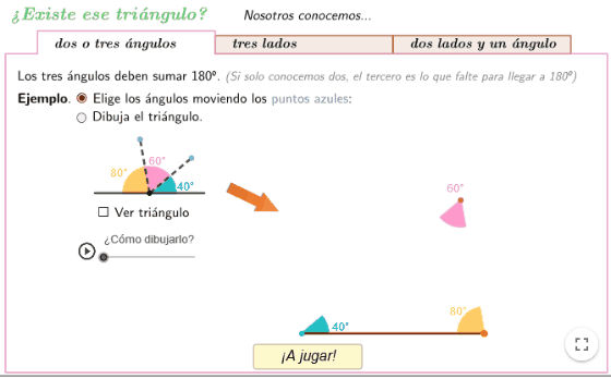 existeTriangulo actividad