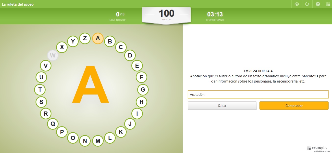 Actividad rosco