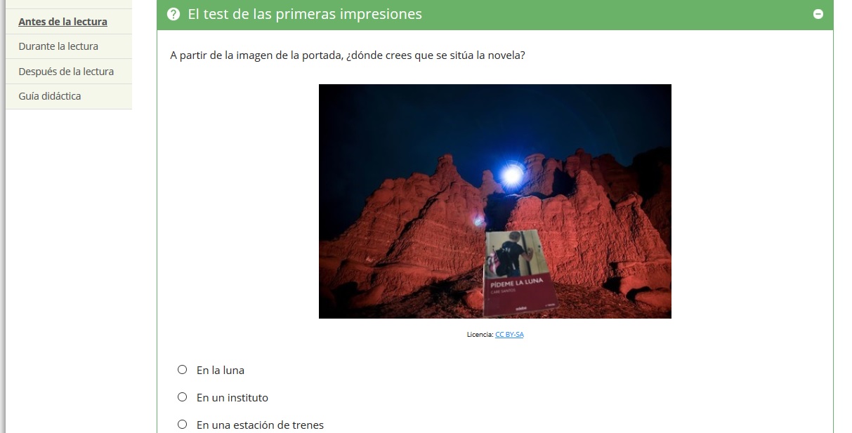 Captura antes de la lectura