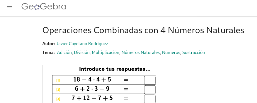 Captura de GeoGebra