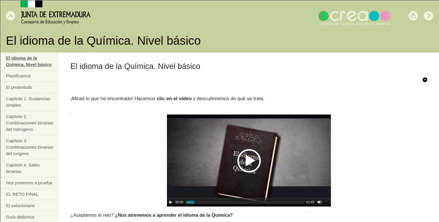 rea idioma quimica portada