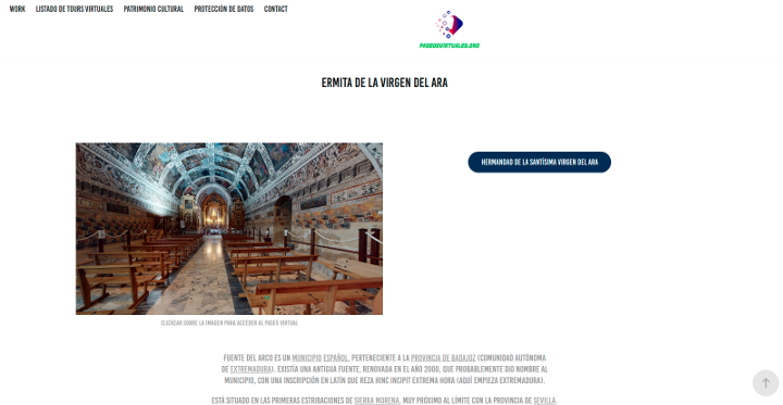 ficha virgen ara paseos