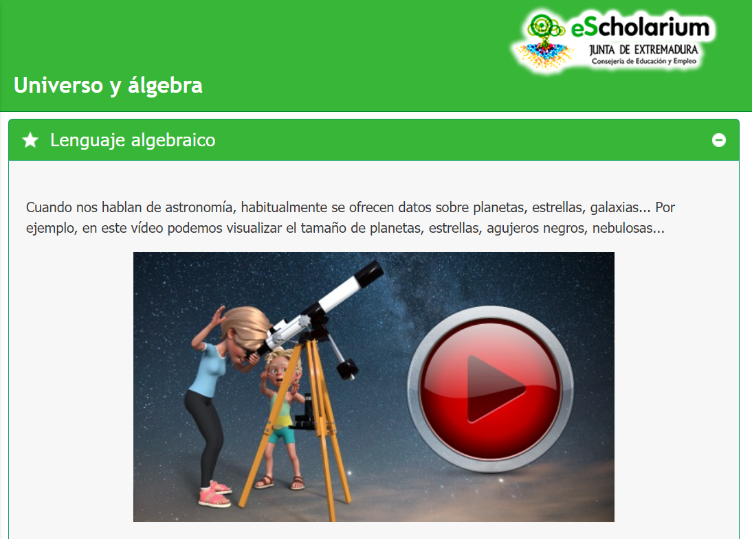 REA lenguaje algebraico