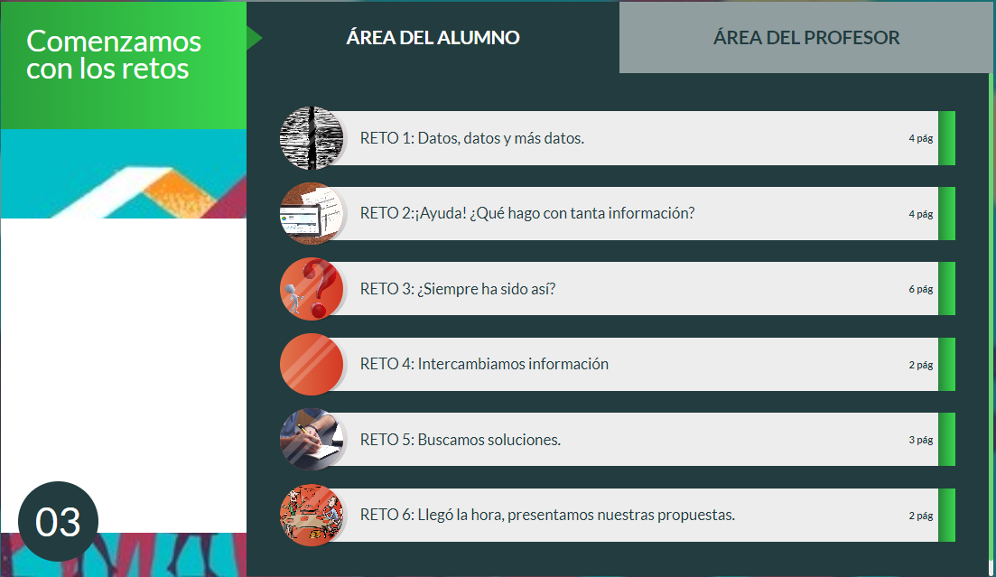 Comenzamos con los retos