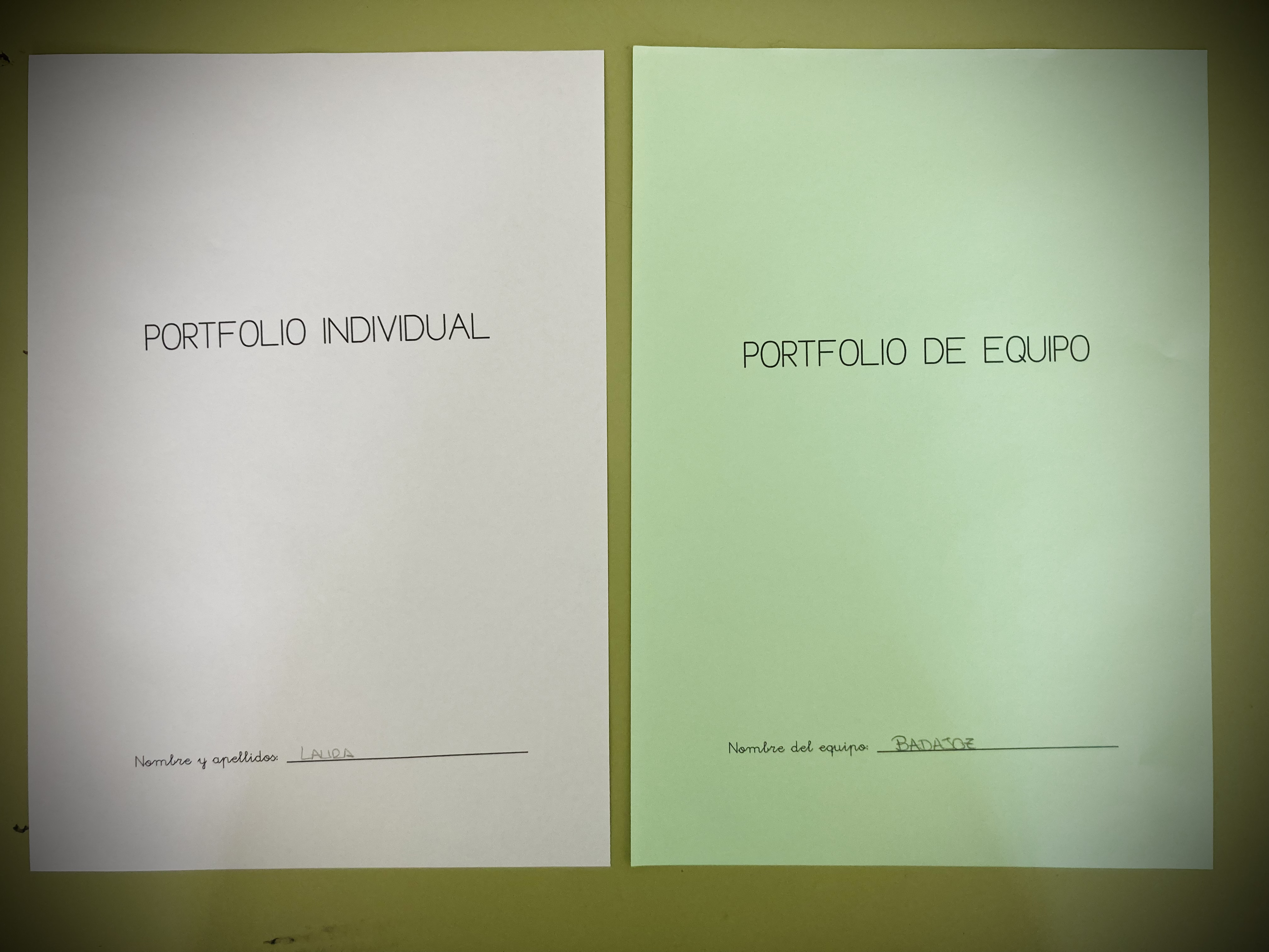 Fotografía de la portada de los diferentes portfolios