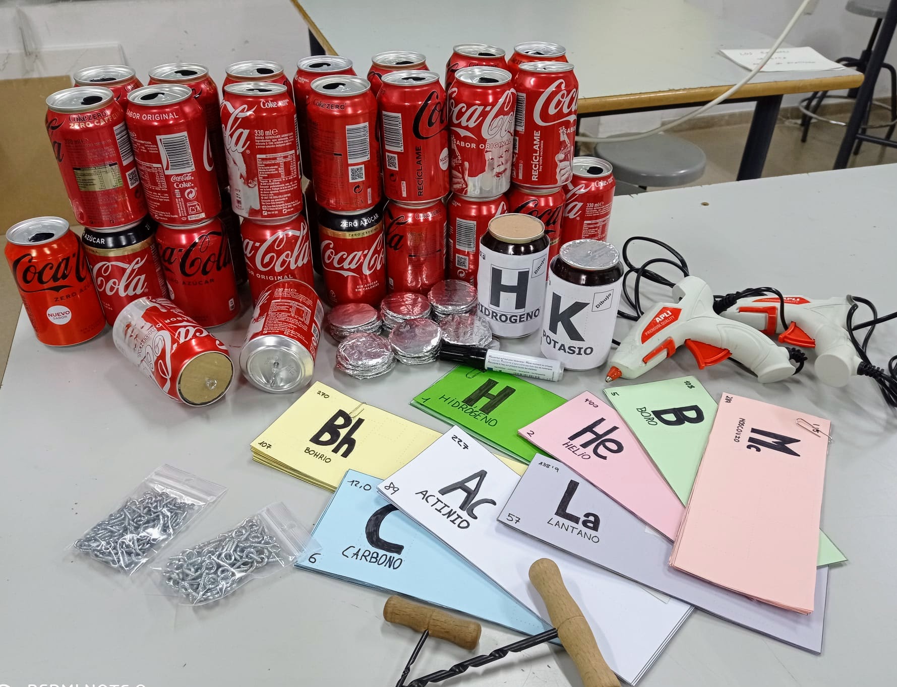 Imagen de los materiales utilizados