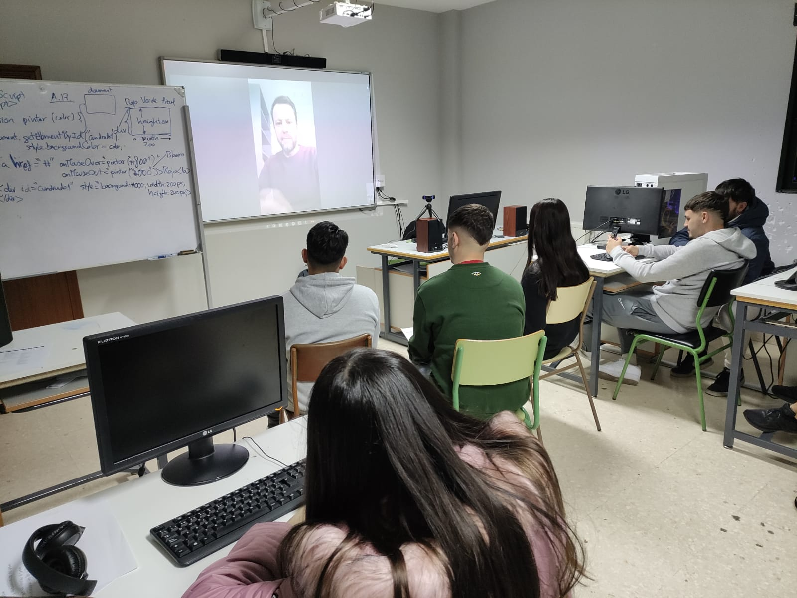 Imagen de la entrevista realizada por videoconferencia