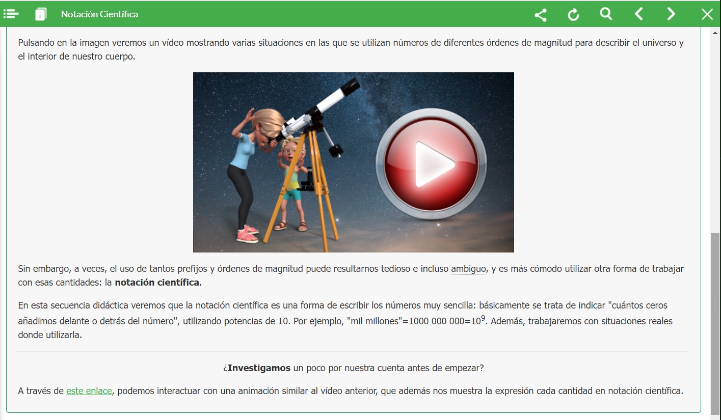 Captura de pantalla del vídeo introductorio del REA