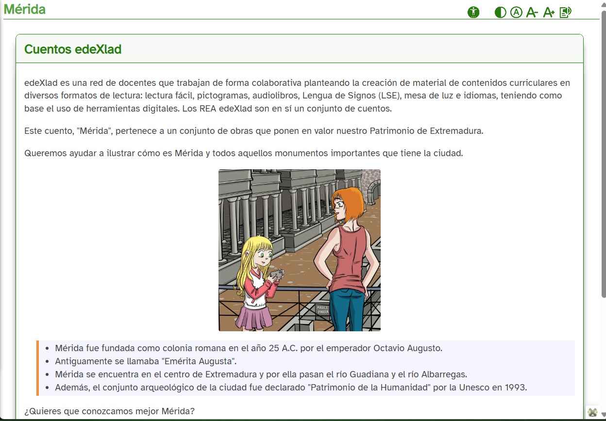 Primera página del REA