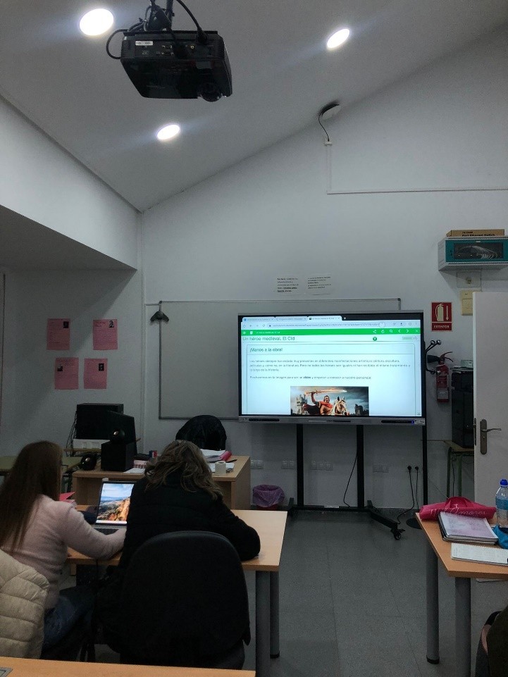 Imagen del alumnado en el aula
