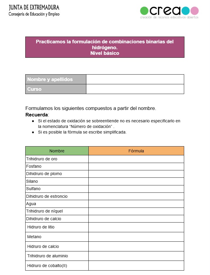 Formulación en el capítulo 2