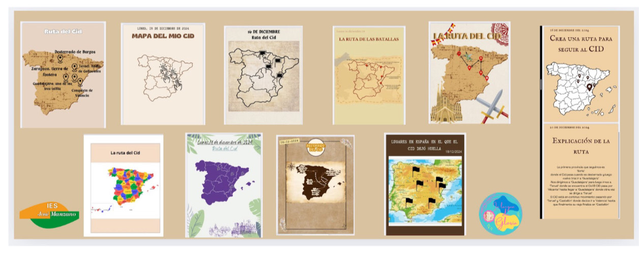 Ejemplos de mapas elaborados por el alumnado