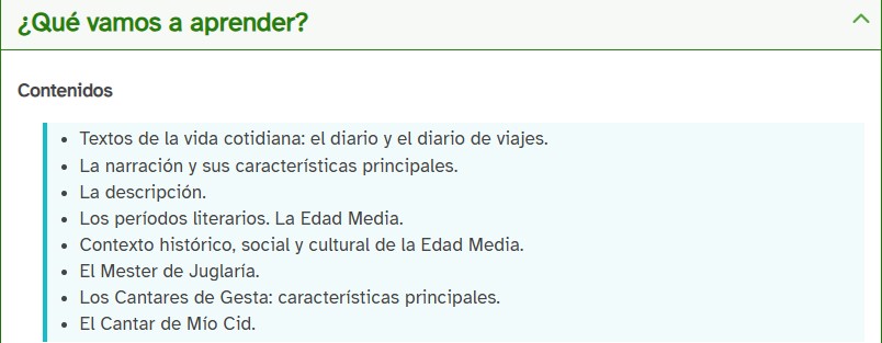 Contenido del REA Agentes del Tiempo