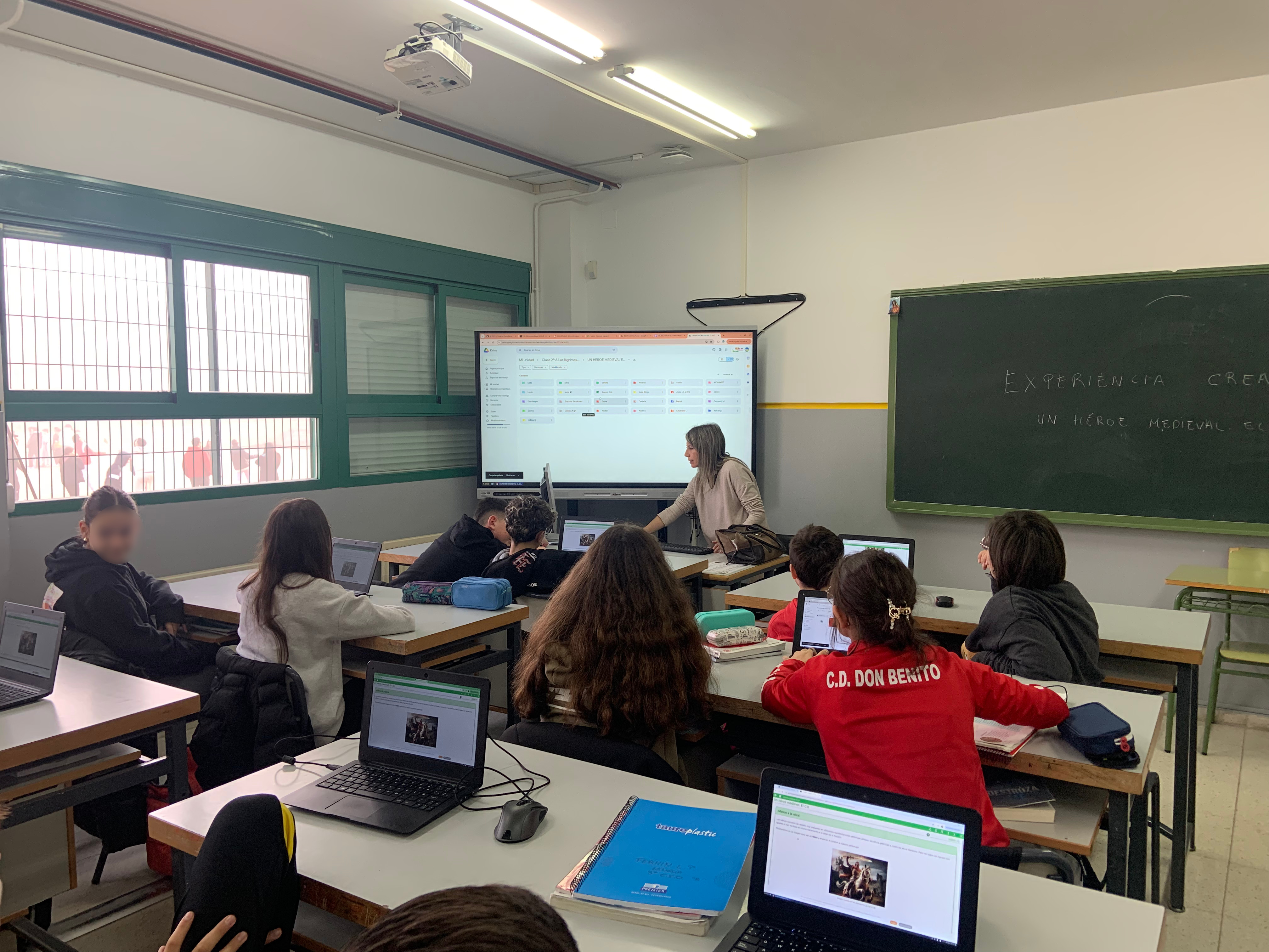 Creación de carpetas en el grupo A