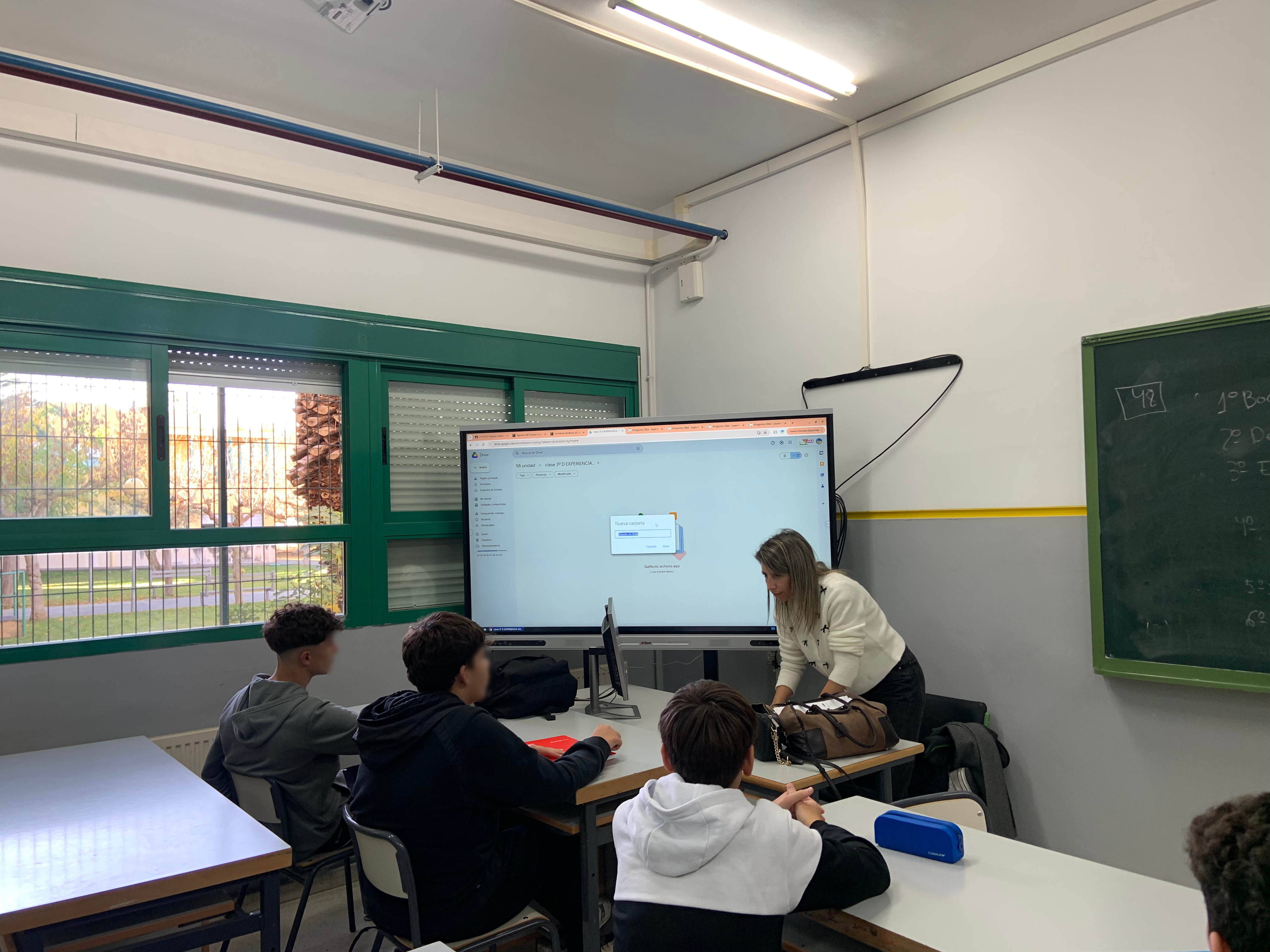 Imagen de la creación de carpetas en el grupo D