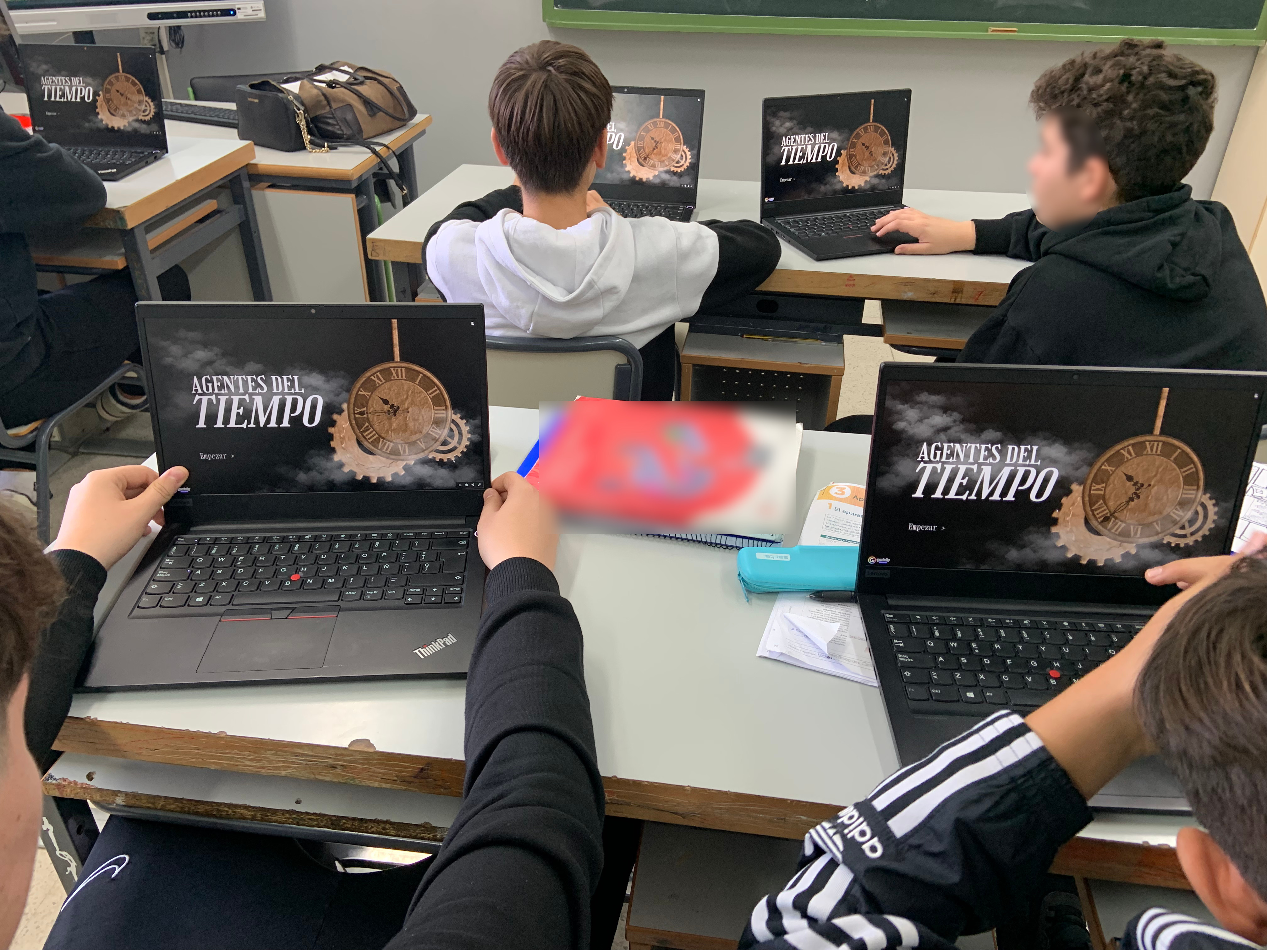 Presentación de los portales temporales en el aula