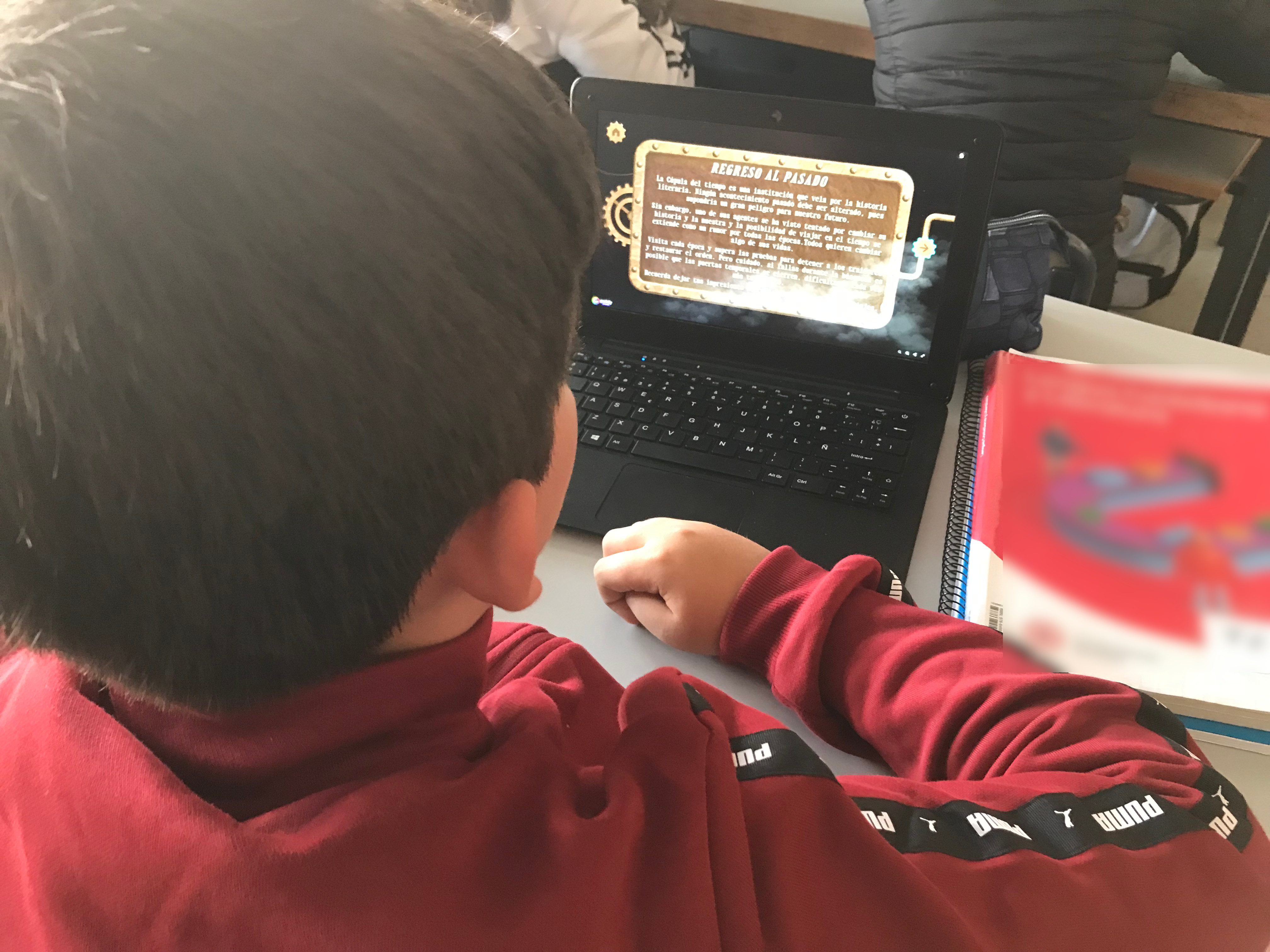 Presentación de los portales temporales en el aula