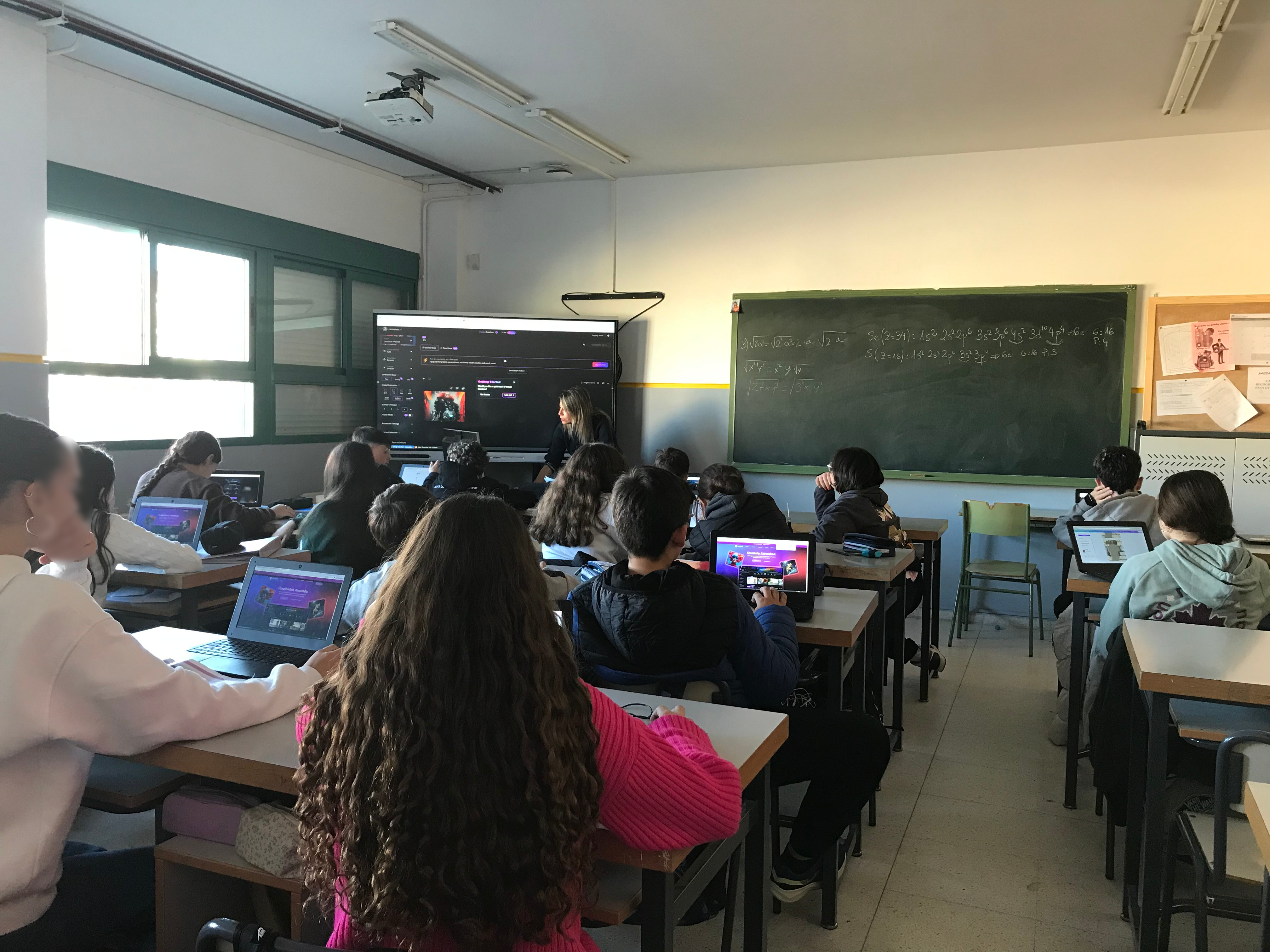 Imagen de la sesión 6 en el aula