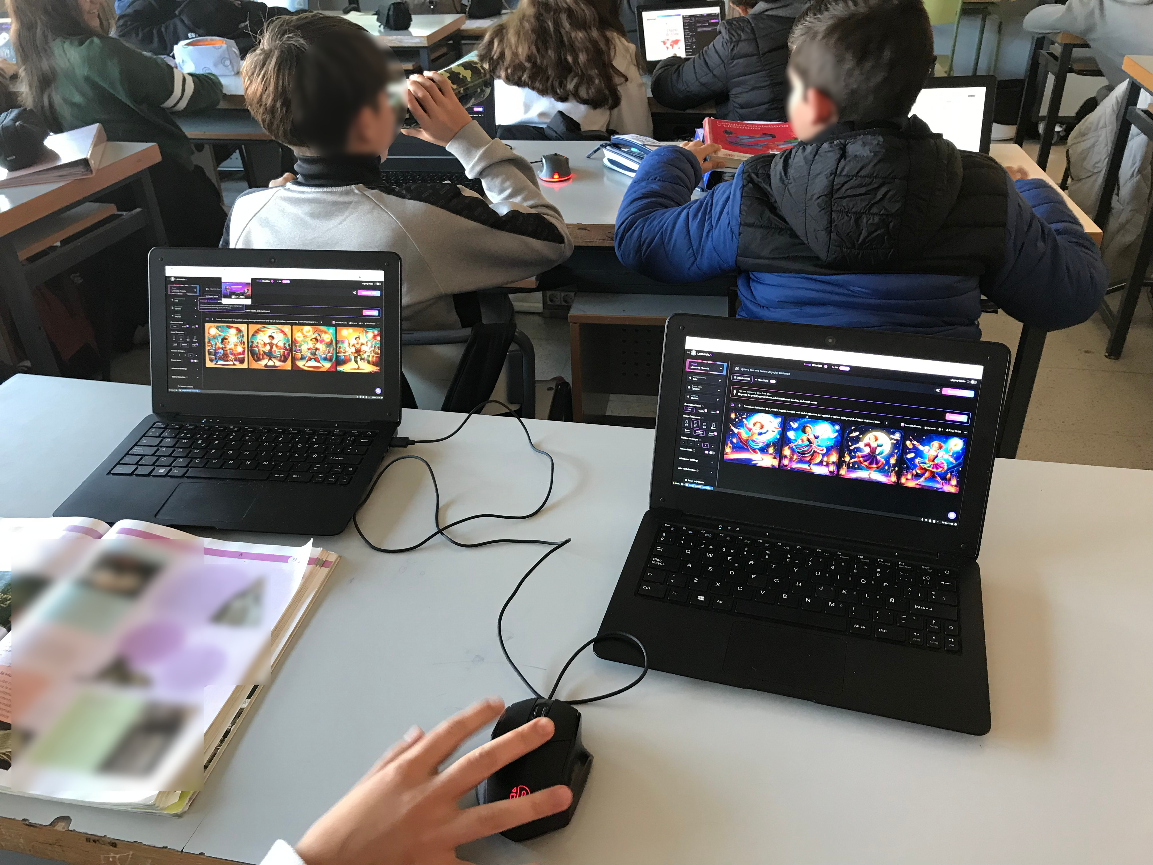 Imagen de la sesión 6 en el aula