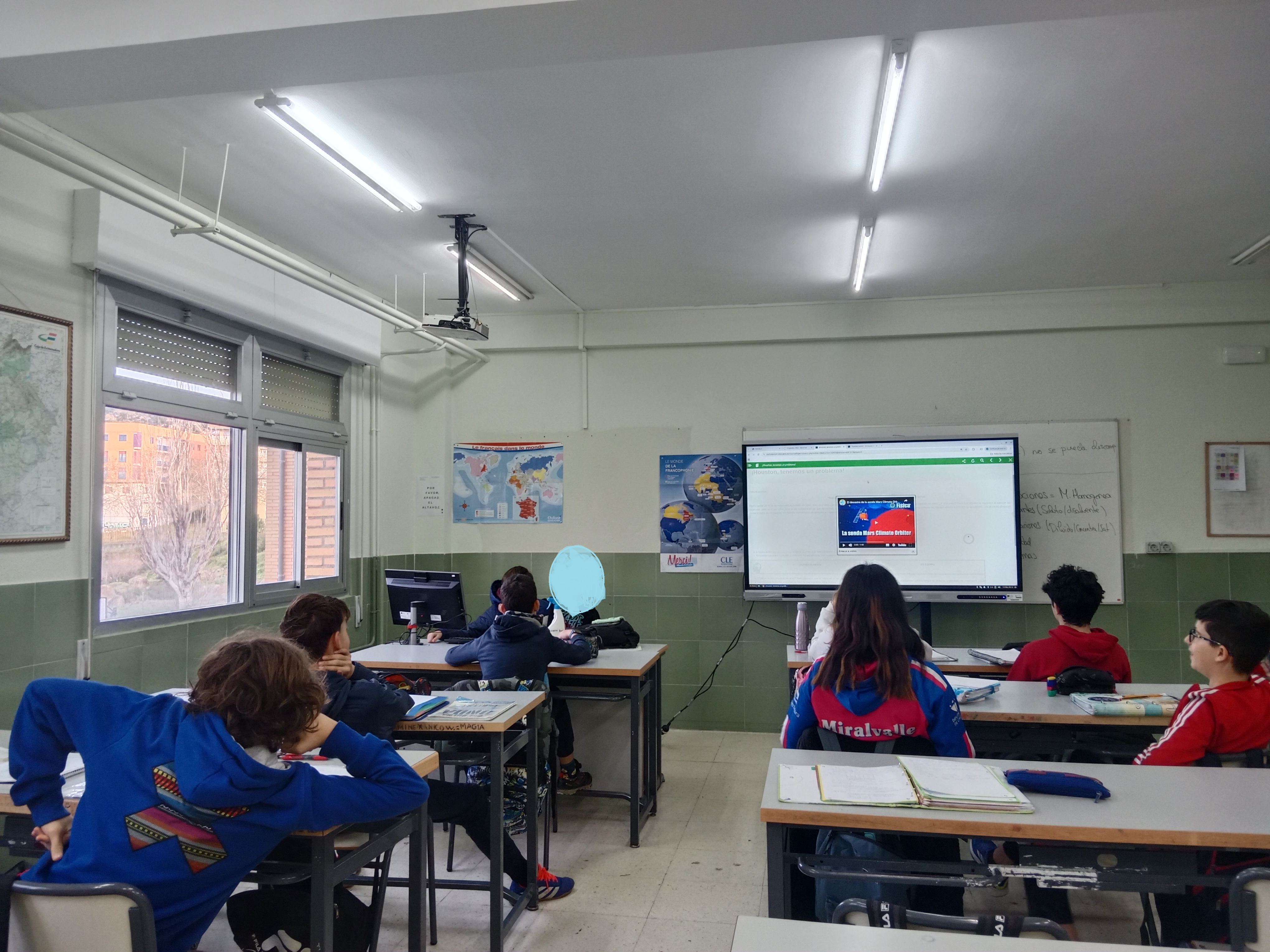 Imagen del alumnado en el aula