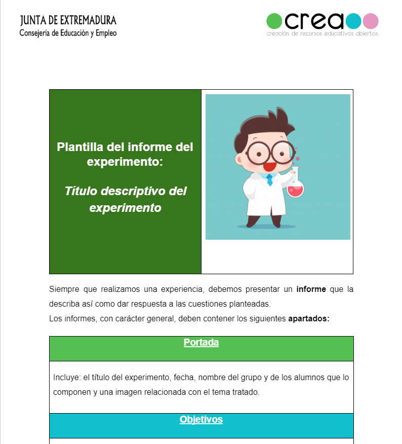Ejemplo de plantilla de ifnorme